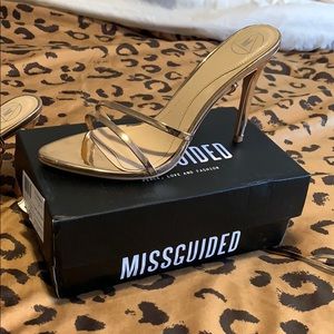 Rose Gold Strappy Heels